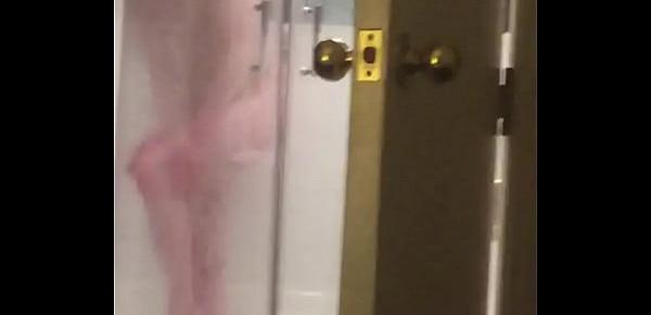  spying teen in shower